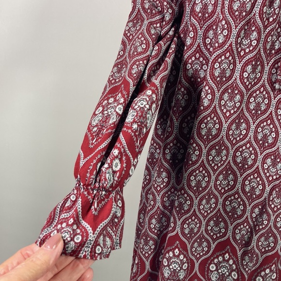 Umgee Pull Over Long Elastic Sleeve Tunic/Top Size M - Picture 4 of 9